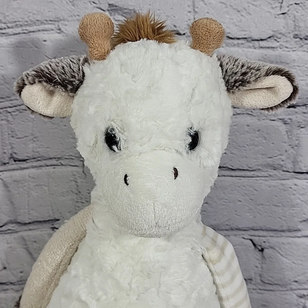 Aurora World Purely Luxe Giraffe Stuffed Animal Plush Toy White Brown Soft Lovey